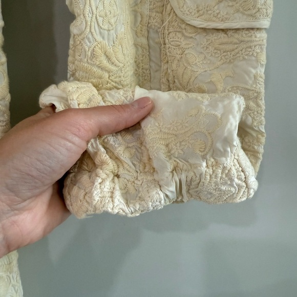 Johnny Was Love Pull On Embroidered Cargo Pants - Off White/Cream - Size Small - Picture 11 of 16